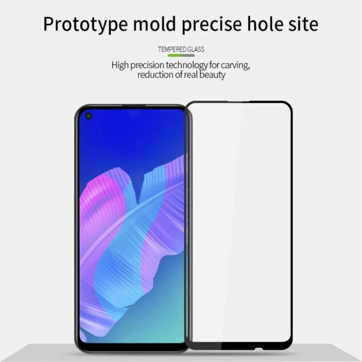 Защитное стекло MOFI Full Glue Protect для Huawei P40 Lite E - Black: фото 9 из 15