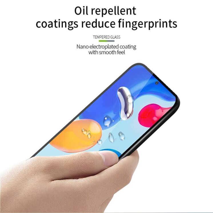 Защитное стекло MOFI Full Glue Protect для Xiaomi Redmi Note 11 / Note 11s - Black: фото 9 из 13
