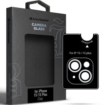 Защитное стекло на камеру ArmorStandart Supreme Black Icon для Apple iPhone 15 / 15 Plus - Clear: фото 1 из 1