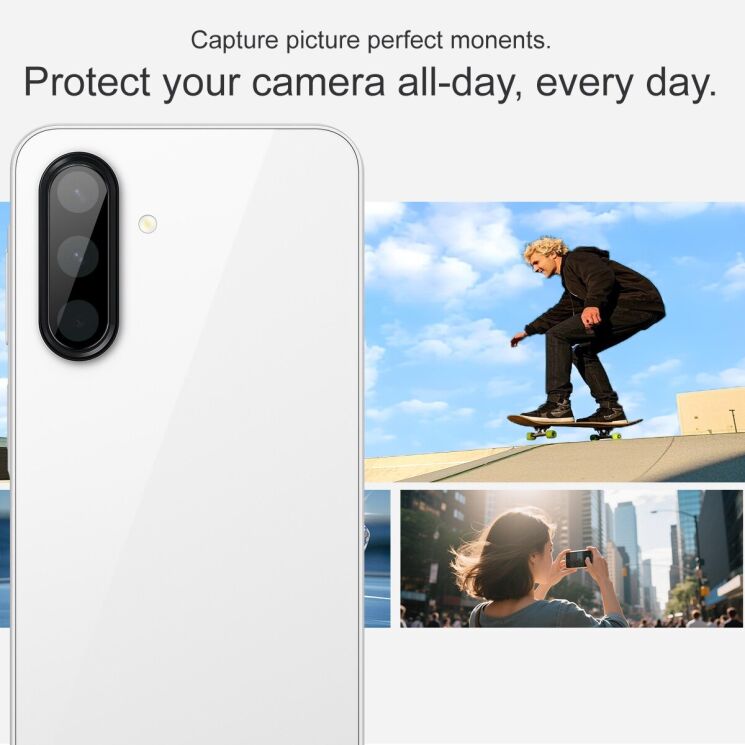 Захисне скло на камеру IMAK Black Glass Lens для Samsung Galaxy A17 (A175) - Black: фото 4 з 7