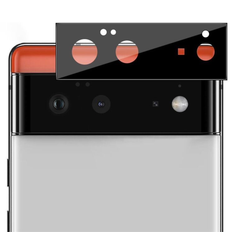 Защитное стекло на камеру IMAK Integrated Lens Protector для Google Pixel 6 - Black: фото 3 из 13