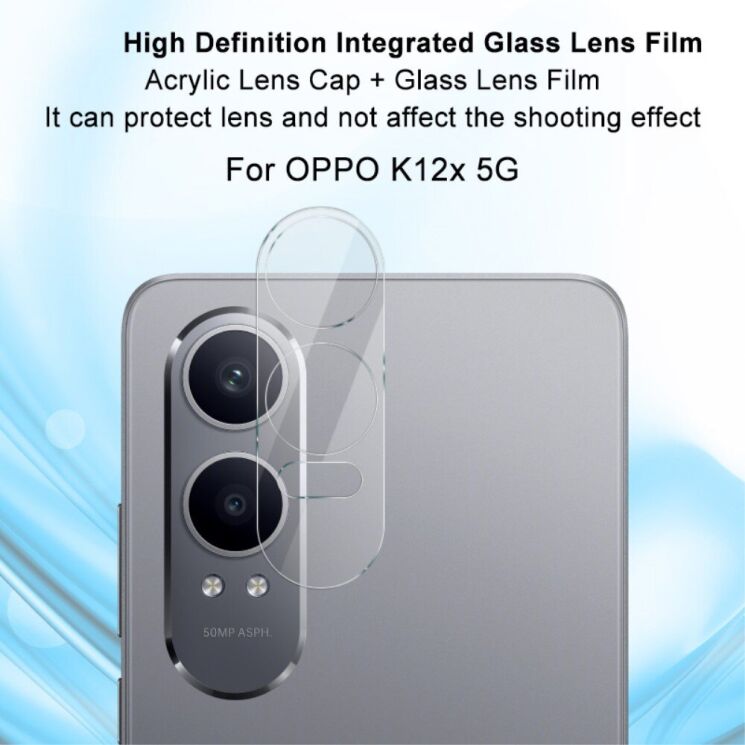 Защитное стекло на камеру IMAK Integrated Lens Protector для OnePlus Nord CE 4 Lite: фото 5 из 7