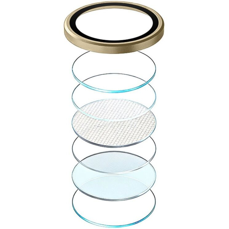 Защитное стекло на камеру RURIHAI Lens Protector для Samsung Galaxy S26 Ultra (S948) - Gold: фото 2 из 6