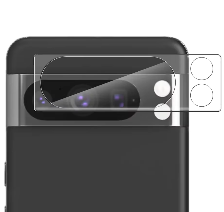 Защитное стекло на заднюю камеру Deexe Lens Protector для Google Pixel 8 Pro: фото 1 из 1