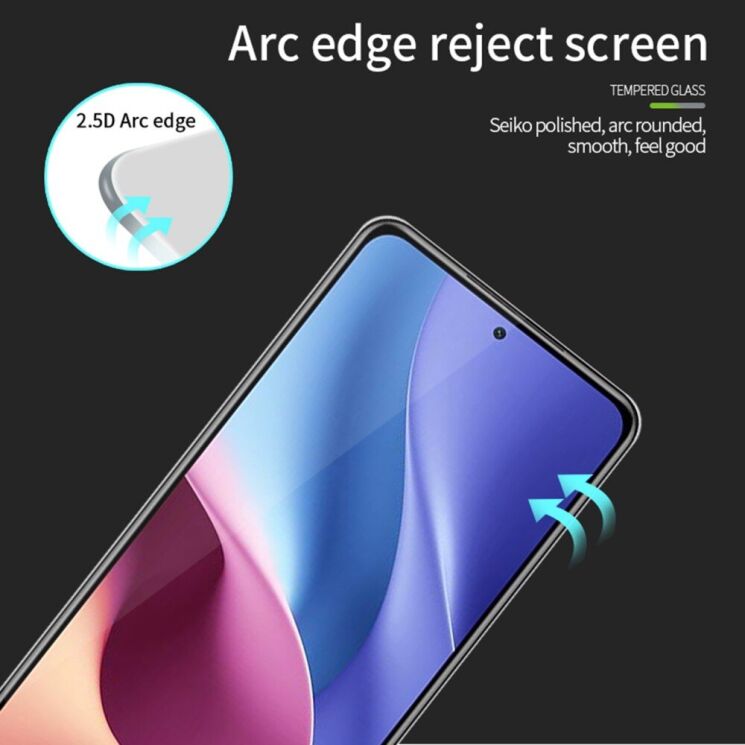 Защитное стекло PINWUYO Full Glue Cover для Xiaomi Redmi Note 13 Pro 4G / Poco M6 Pro - Black: фото 6 из 14