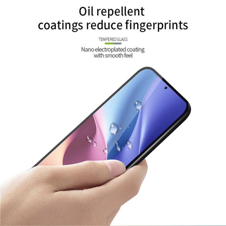 Защитное стекло PINWUYO Full Glue Cover для Xiaomi Redmi Note 13 Pro 4G / Poco M6 Pro - Black: фото 10 из 14
