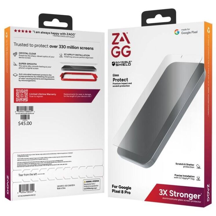 Захисне скло ZAGG InvisibleShield Glass для Google Pixel 8 Pro (200113073): фото 2 з 2