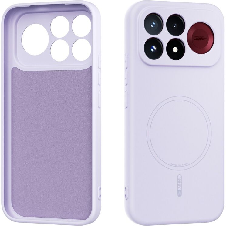 Защитный чехол ABEEL Lyra Skin with MagSafe для Xiaomi Poco F9 Pro - Purple: фото 1 из 6