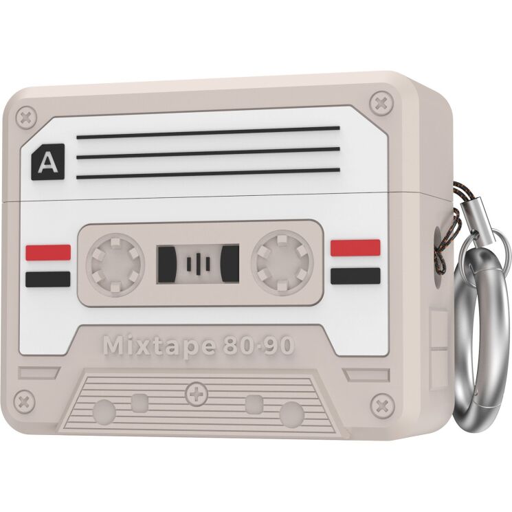 Захисний чохол AHASTYLE Retro Cassette Design для Apple AirPods Pro 3 - Vintage Grey: фото 1 з 7
