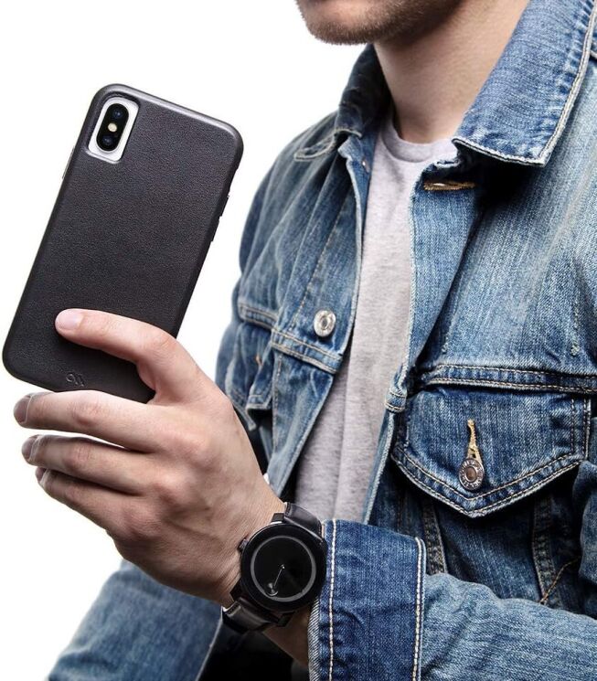 Захисний чохол Case-Mate Barely There Leather для Apple iPhone XS Max (CM037860) - Red: фото 11 з 12