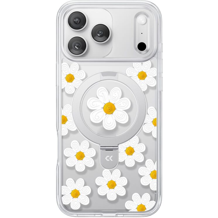 Защитный чехол CASEKOO Floral Series MagSafe для iPhone 17 Pro - Oil Painting Daisy: фото 1 из 8