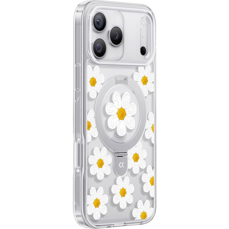 Защитный чехол CASEKOO Floral Series MagSafe для iPhone 17 Pro - Oil Painting Daisy: фото 2 из 8