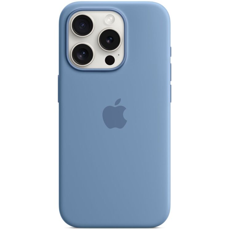 Захисний чохол Copiex Silicone Case with MagSafe для Apple iPhone 15 Pro - Winter blue: фото 3 з 6