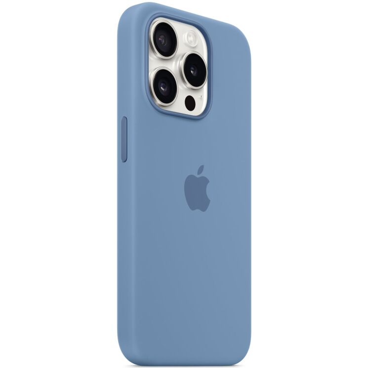 Захисний чохол Copiex Silicone Case with MagSafe для Apple iPhone 15 Pro - Winter blue: фото 5 з 6