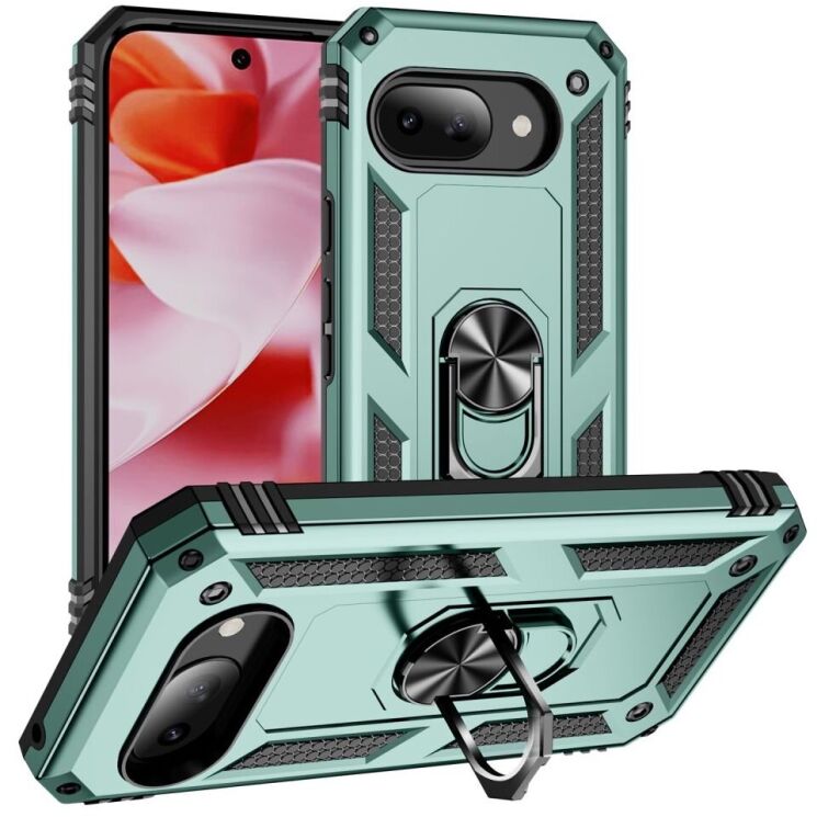 Защитный чехол Deexe Armor Case для Google Pixel 9a - Blackish Green: фото 1 из 7