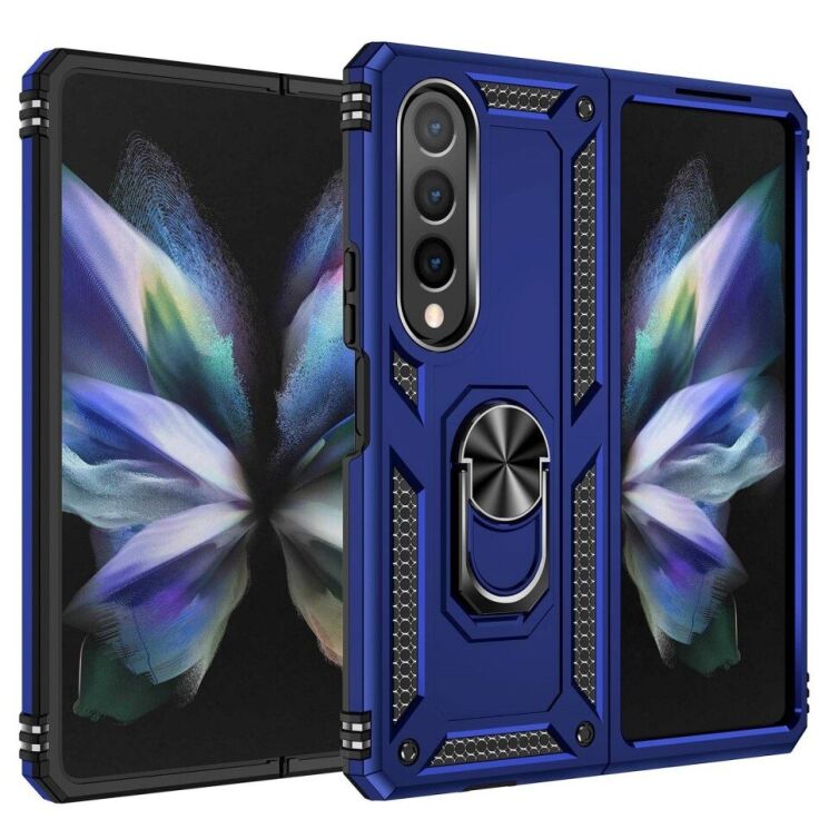 Защитный чехол Deexe Armor Case (FF) для Samsung Galaxy Fold 4 - Blue: фото 3 из 8