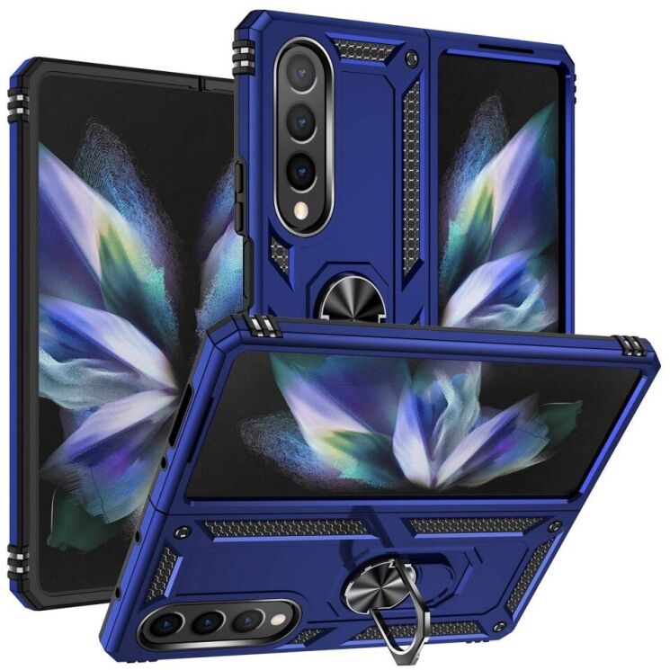 Защитный чехол Deexe Armor Case (FF) для Samsung Galaxy Fold 4 - Blue: фото 1 из 8