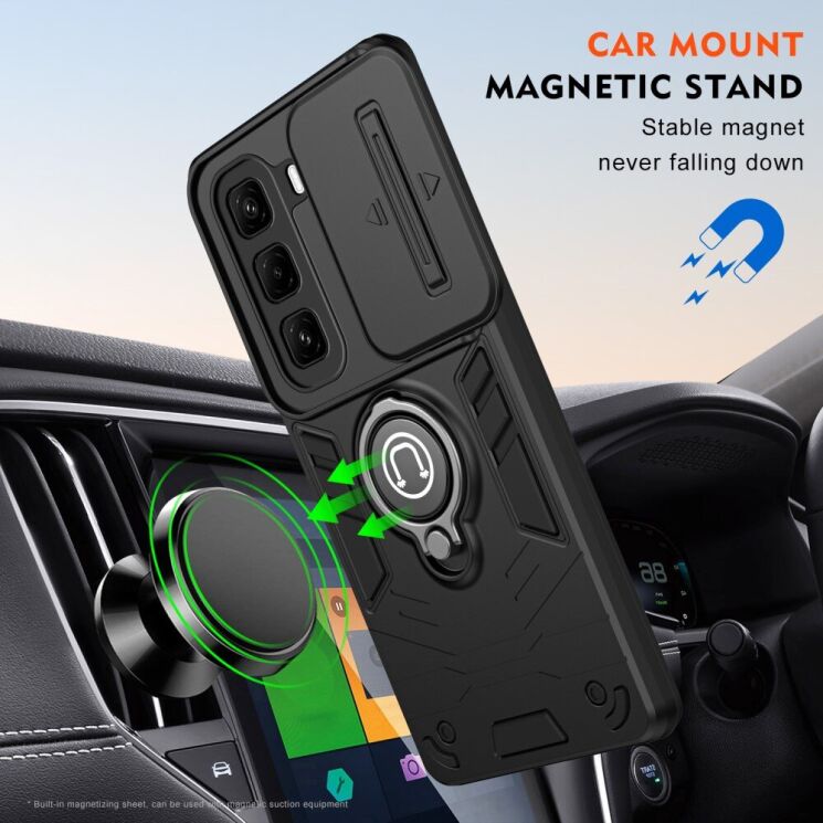 Защитный чехол Deexe Armor MagShield для Infinix Hot 50 Pro Plus - Grey: фото 5 из 7
