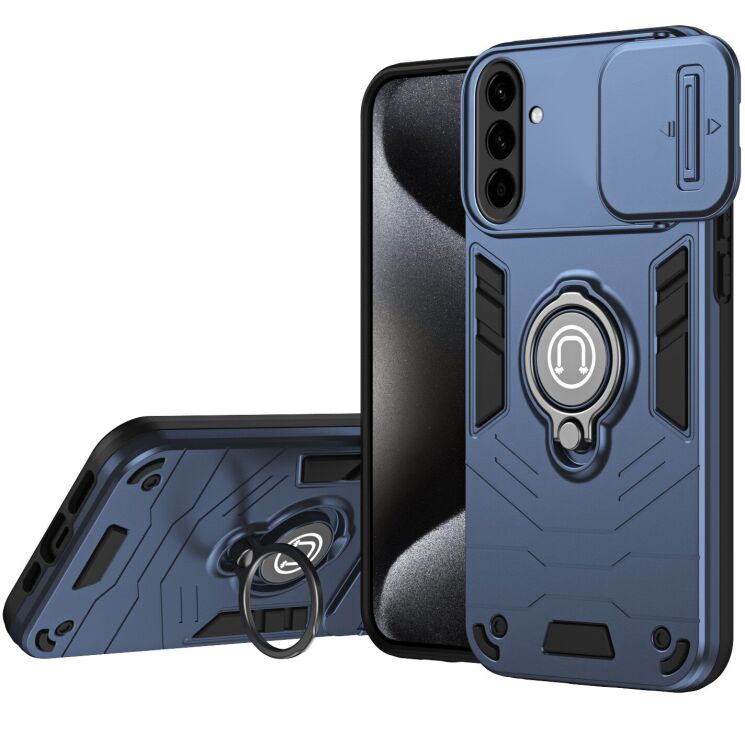 Защитный чехол Deexe Armor MagShield для Samsung Galaxy A57 (A576) - Blue: фото 1 из 7