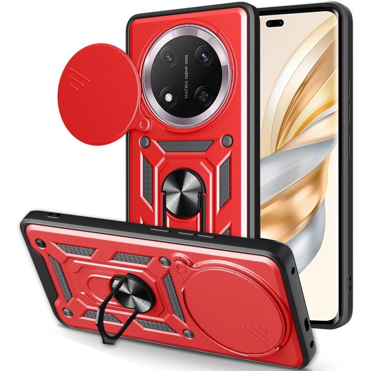 Захисний чохол Deexe Armor Shield для Honor Magic 7 Lite - Red: фото 1 з 9