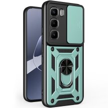 Чохол із захистом камери Deexe Armor Shield для Infinix Hot 60 Pro - Green: фото 1 з 10