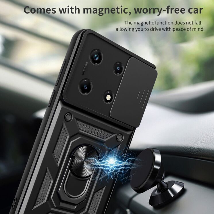 Защитный чехол Deexe Armor Shield для Infinix Note 30 Pro - Silver: фото 3 из 11