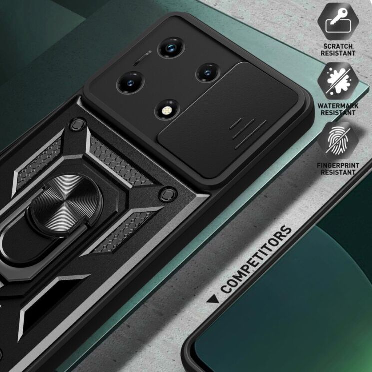 Защитный чехол Deexe Armor Shield для Infinix Note 30 Pro - Silver: фото 4 из 11