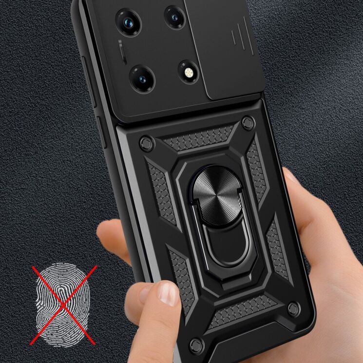 Защитный чехол Deexe Armor Shield для Infinix Note 30 Pro - Silver: фото 9 из 11