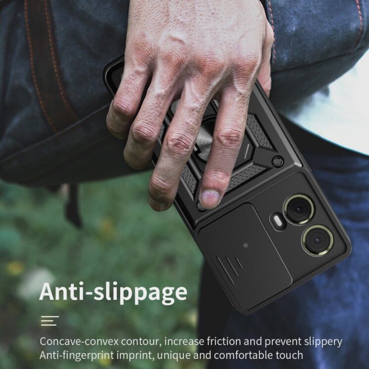 Захисний чохол Deexe Armor Shield для Motorola Moto G85 - Red: фото 9 з 9