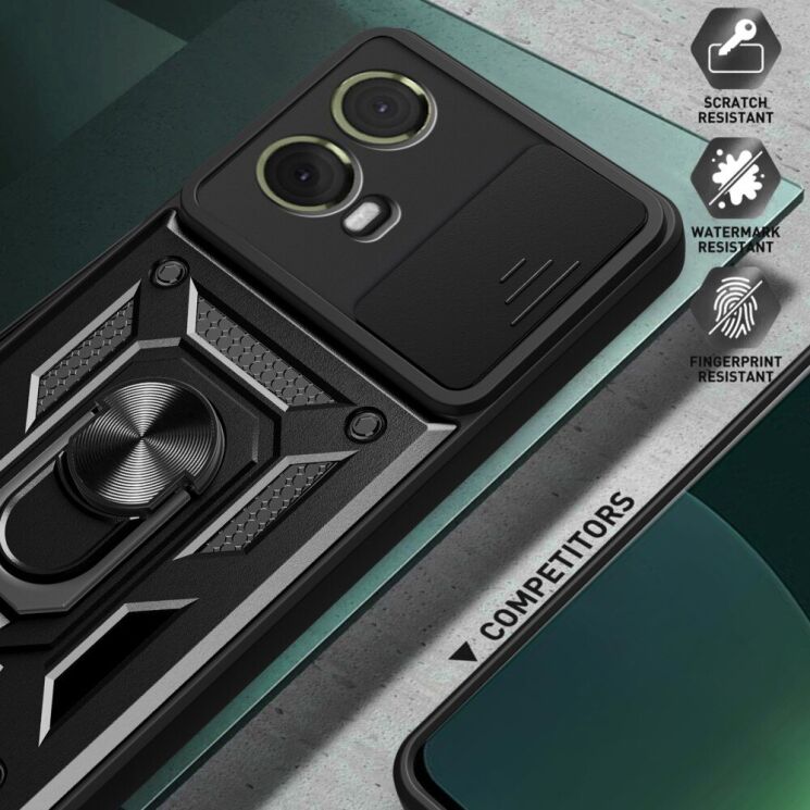 Захисний чохол Deexe Armor Shield для Motorola Moto G85 - Red: фото 7 з 9