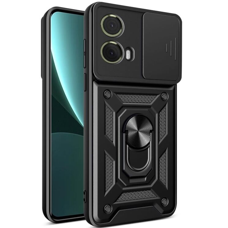 Защитный чехол Deexe Armor Shield для Motorola Moto G85 - Black: фото 1 из 9