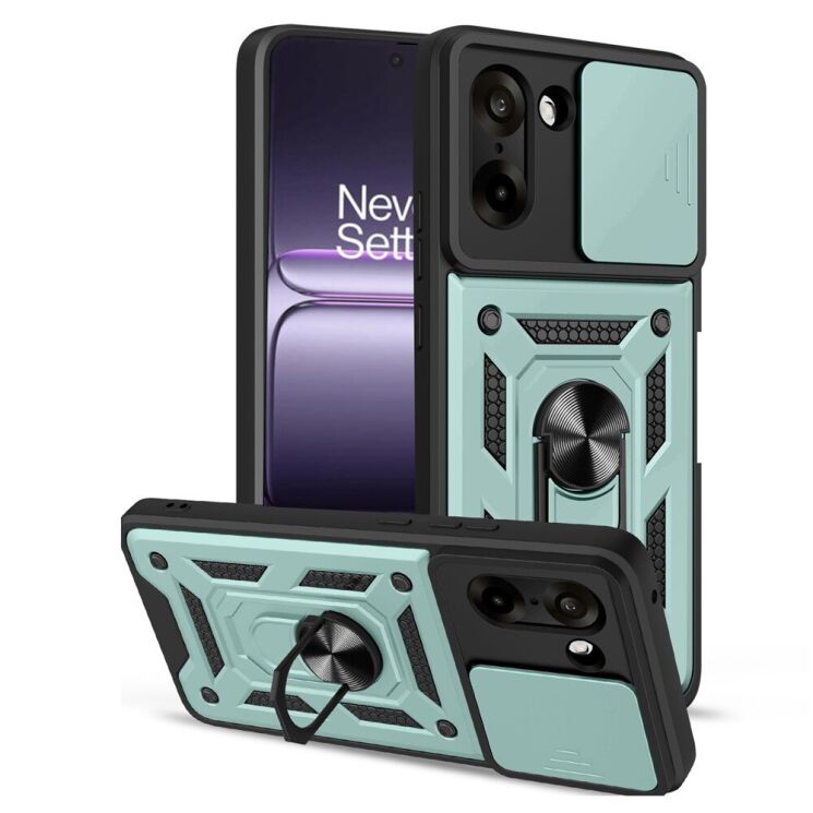 Захисний чохол Deexe Armor Shield для OnePlus Nord CE 5 / Ace 5 Racing - Green: фото 1 з 9