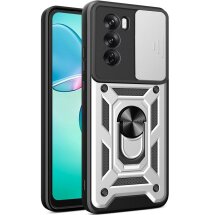 Защитный чехол Deexe Armor Shield для OPPO Reno 12 Pro - Silver: фото 1 из 9