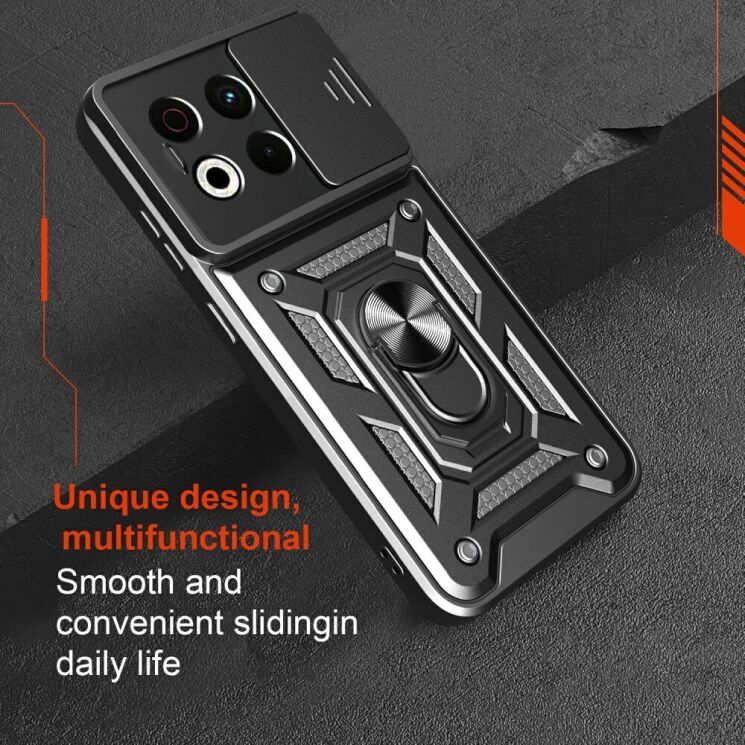 Защитный чехол Deexe Armor Shield для TECNO Spark 30 Pro - Black: фото 2 из 8