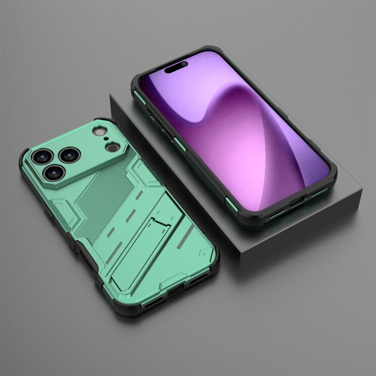 Защитный чехол Deexe Bibercas для Apple iPhone 17 Pro Max - Green: фото 5 из 6