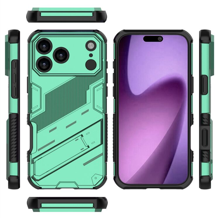 Защитный чехол Deexe Bibercas для Apple iPhone 17 Pro Max - Green: фото 6 из 6