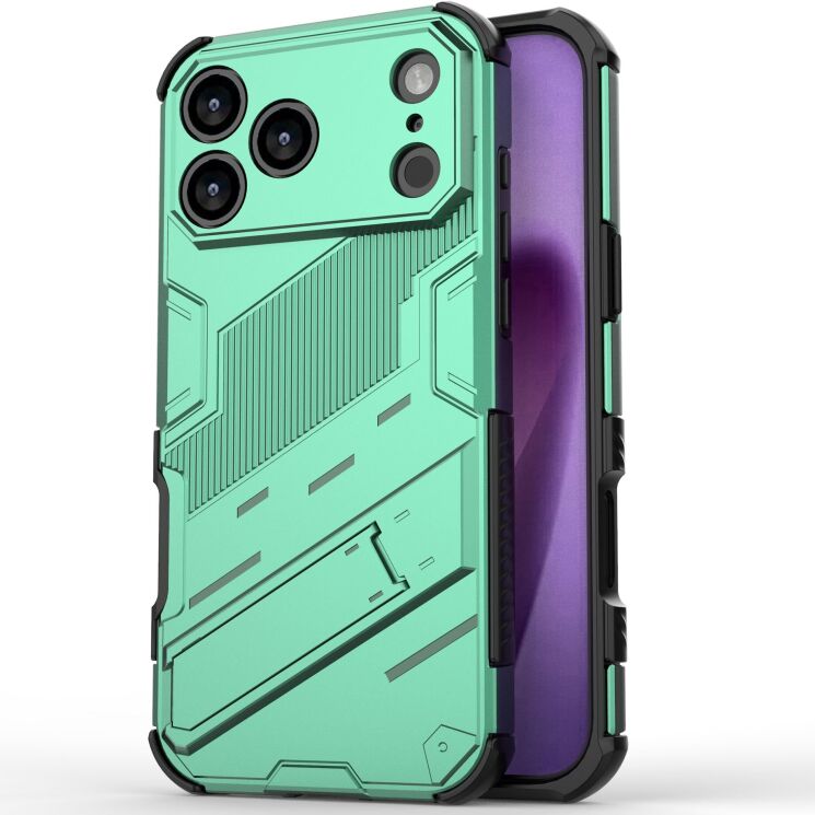 Защитный чехол Deexe Bibercas для Apple iPhone 17 Pro Max - Green: фото 1 из 6