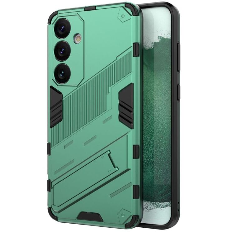 Защитный чехол Deexe Bibercas для Samsung Galaxy S24 Plus - Green: фото 1 из 6