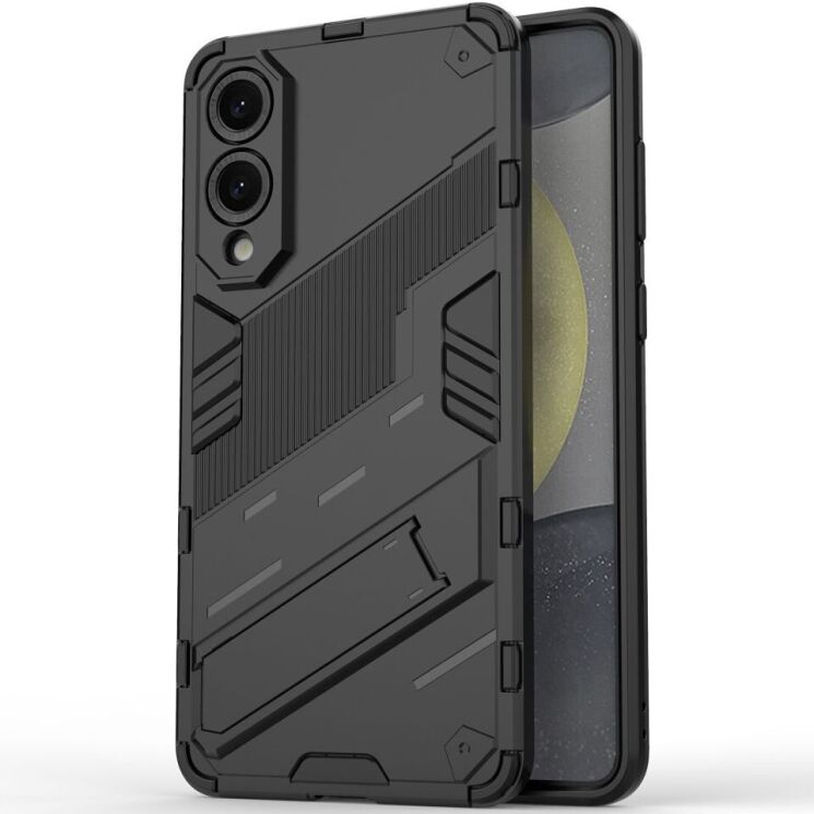 Захисний чохол Deexe Bibercas для Samsung Galaxy S25 Edge (S937) - Black: фото 1 з 6