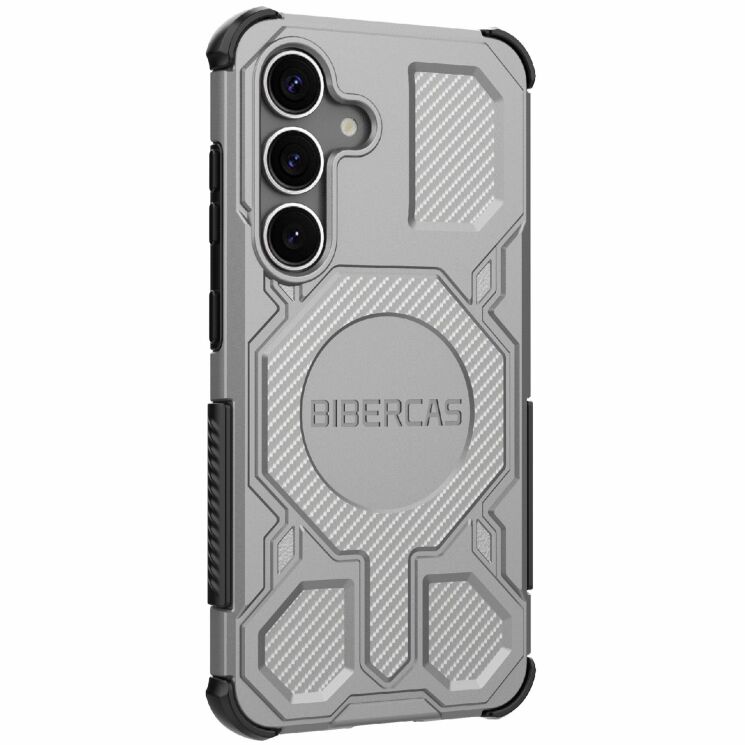Захисний чохол Deexe Bibercas J-16 Series для Samsung Galaxy S25 (S931) - Grey: фото 3 з 6
