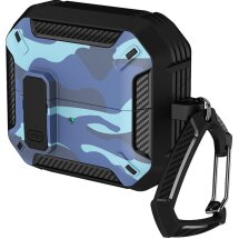Захисний чохол Deexe Camouflage Case для Samsung Galaxy Buds 3 / Buds 3 Pro - Blue: фото 1 з 11