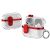 Захисний чохол Deexe Clear Luxe для Apple AirPods Pro 2 - Red: фото 1 з 8
