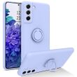 Защитный чехол Deexe Color Shell для Samsung Galaxy S21 FE (G990) - Purple (240206V)