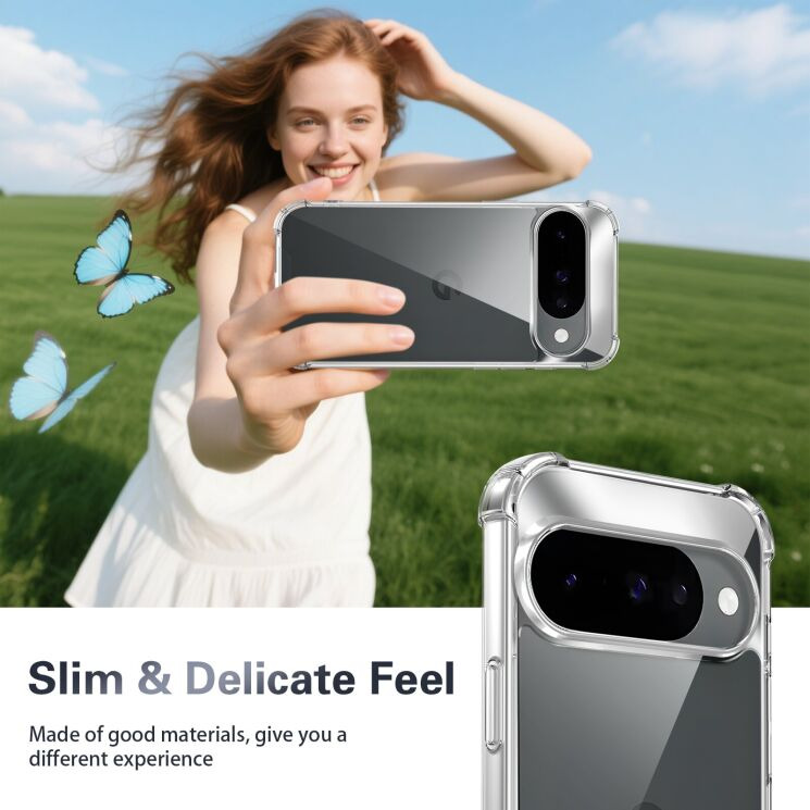 Захисний чохол Deexe Crystal Hybrid для Google Pixel 10 / 10 Pro - Transparent: фото 8 з 12