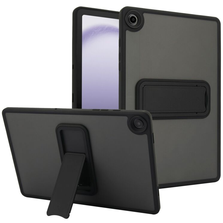 Защитный чехол Deexe Crystal Kickstand для Samsung Galaxy Tab A11 Plus (X230/236) - Black: фото 1 из 10