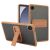 Захисний чохол Deexe Crystal Kickstand для Samsung Galaxy Tab A9 (X110/115) - Gold: фото 1 з 12