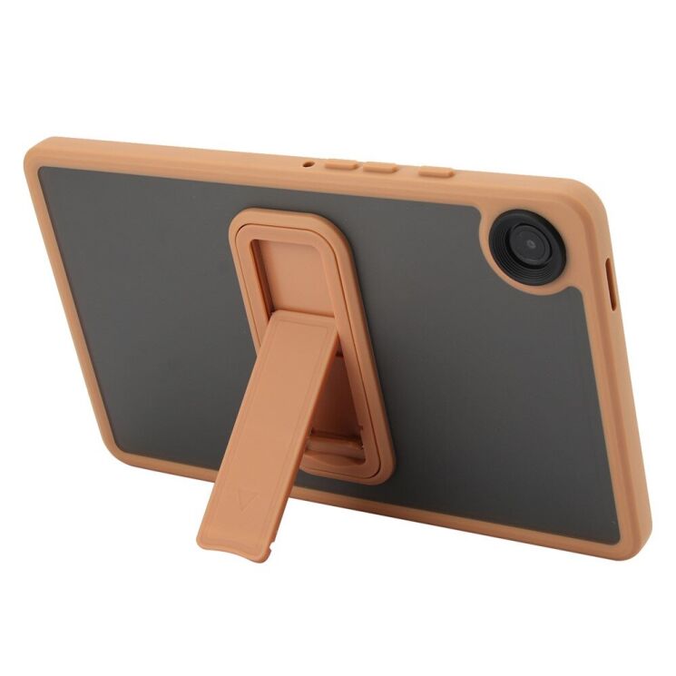 Защитный чехол Deexe Crystal Kickstand для Samsung Galaxy Tab A9 (X110/115) - Gold: фото 2 из 12