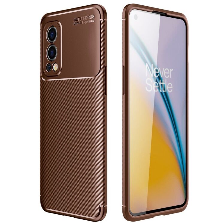 Защитный чехол Deexe Fusion для OnePlus Nord 2 - Brown: фото 1 из 10
