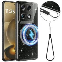 Защитный чехол Deexe Glitter Case with MagSafe для Motorola Signature - Black: фото 1 из 7