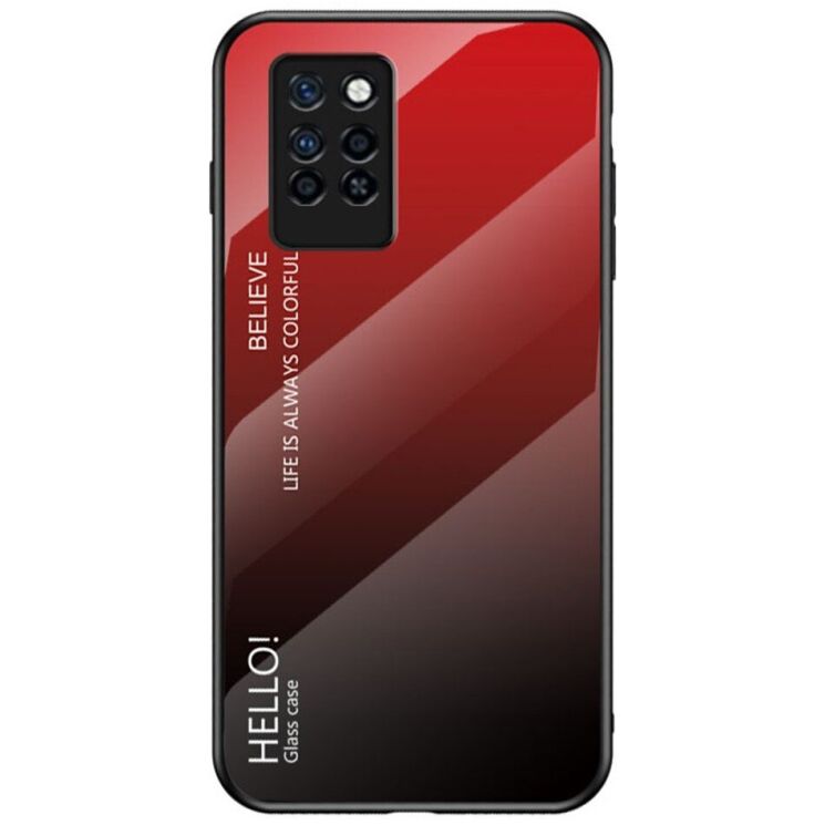 Защитный чехол Deexe Gradient Color для Infinix Note 10 Pro (X695C) - Black / Red: фото 1 из 6